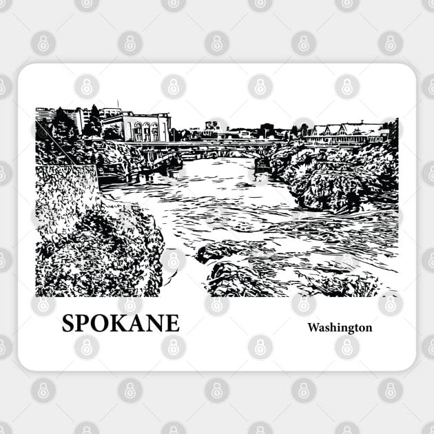 Spokane Washington Magnet by Lakeric